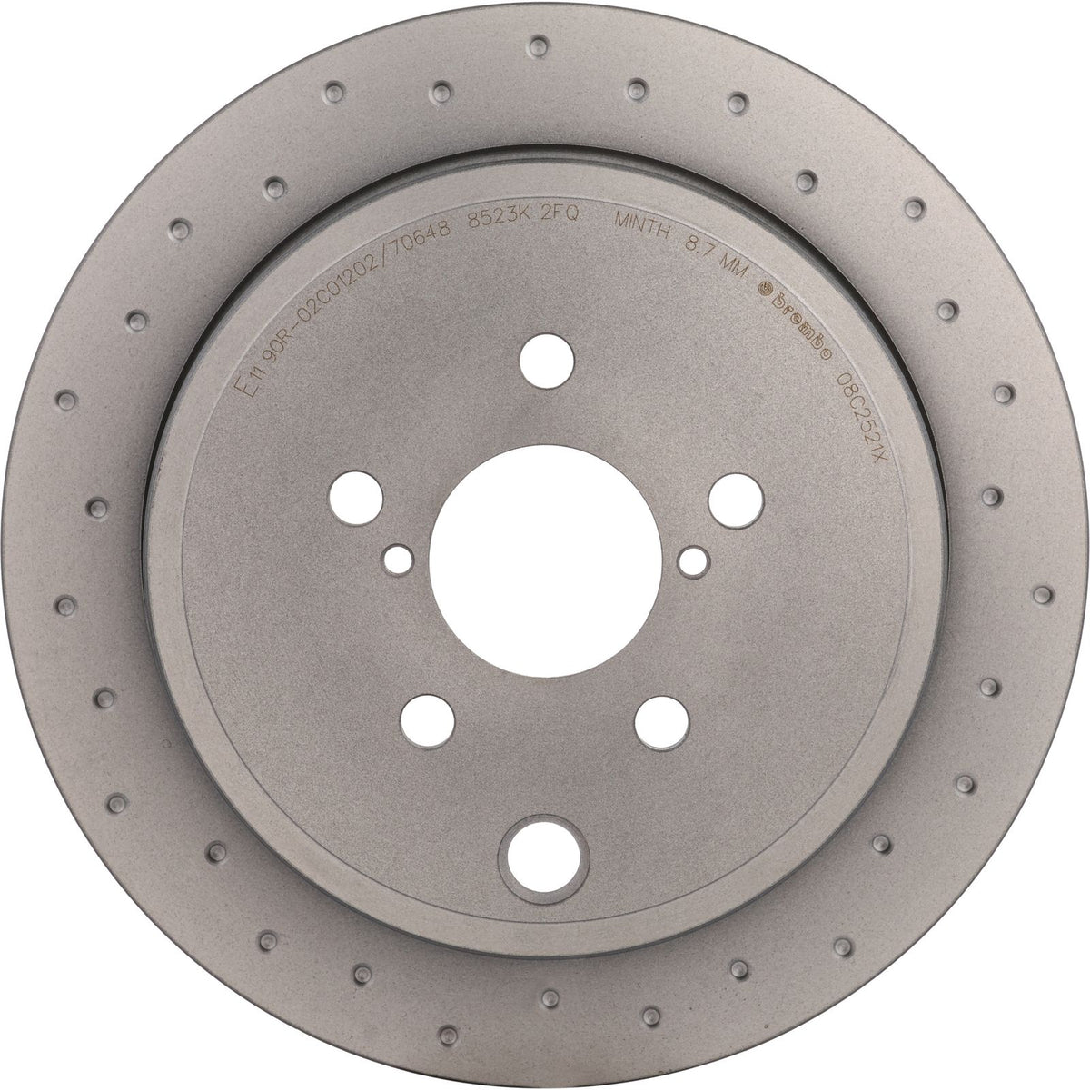 XTRA Drilled Rear Disc Brake Rotor - 08.C252.1X_04