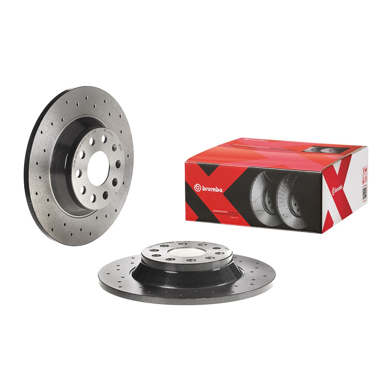 XTRA Drilled Rear Disc Brake Rotor - 08.C501.1X_01