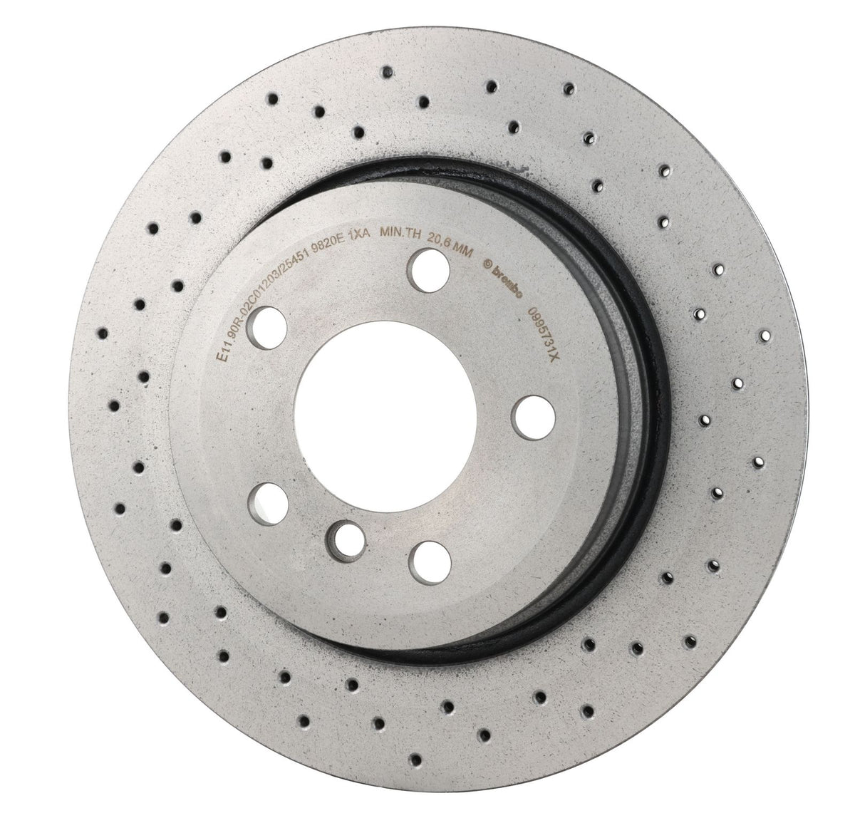 XTRA Drilled Rear Disc Brake Rotor - 09.9573.1X_07