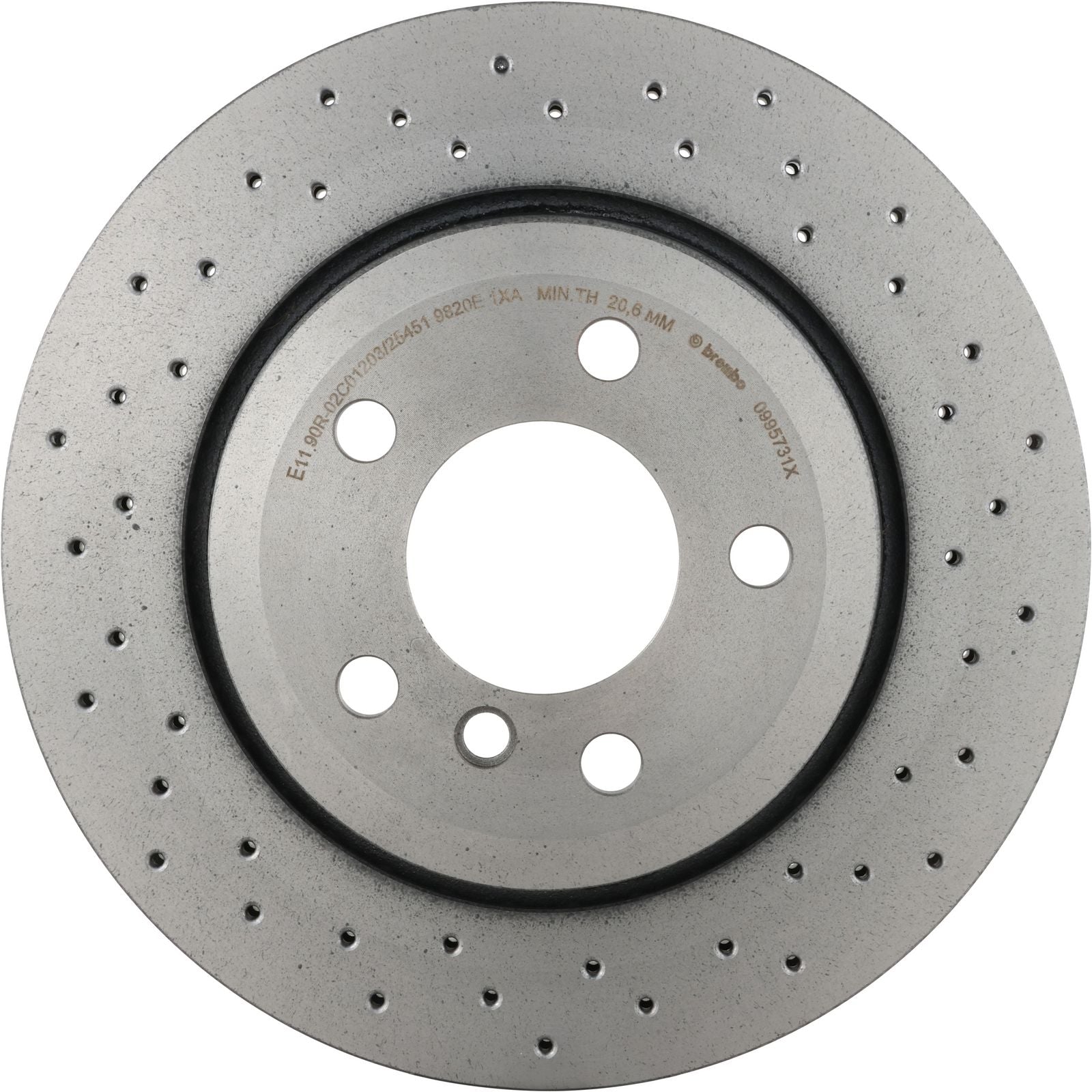 XTRA Drilled Rear Disc Brake Rotor - 09.9573.1X_05