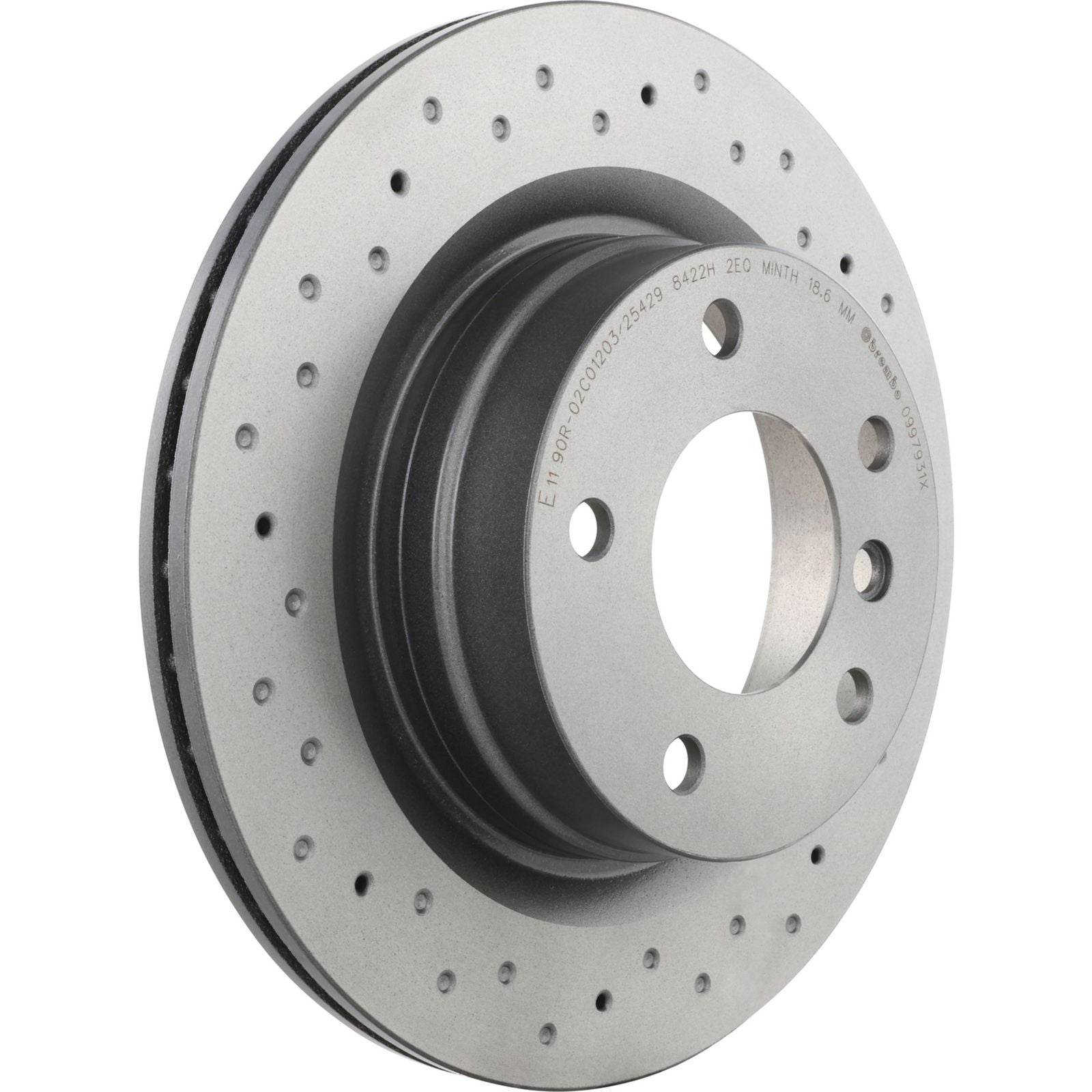 XTRA Drilled Rear Disc Brake Rotor - 09.9793.1X_04