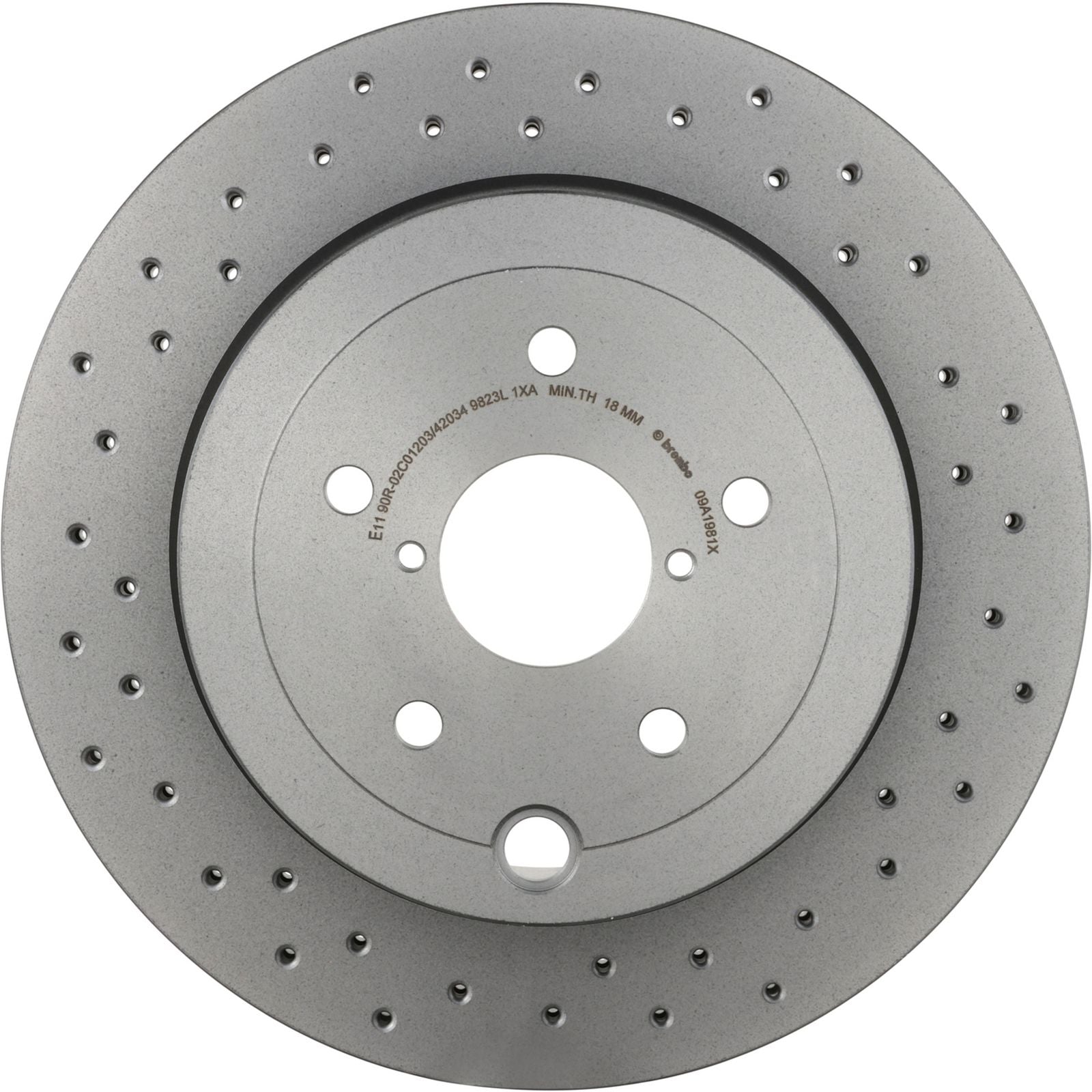 XTRA Drilled Rear Disc Brake Rotor - 09.A198.1X_04