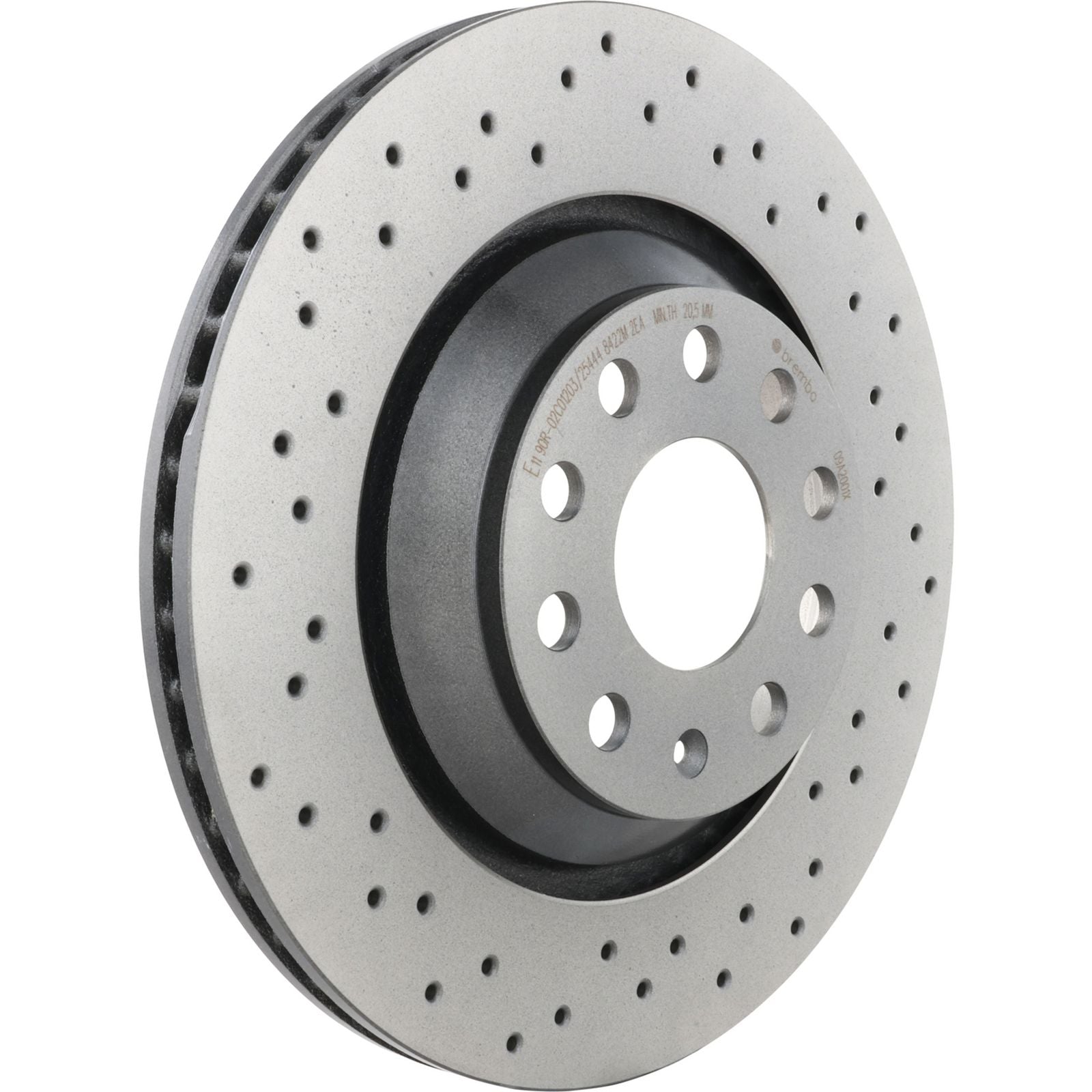 XTRA Drilled Rear Disc Brake Rotor - 09.A200.1X_02