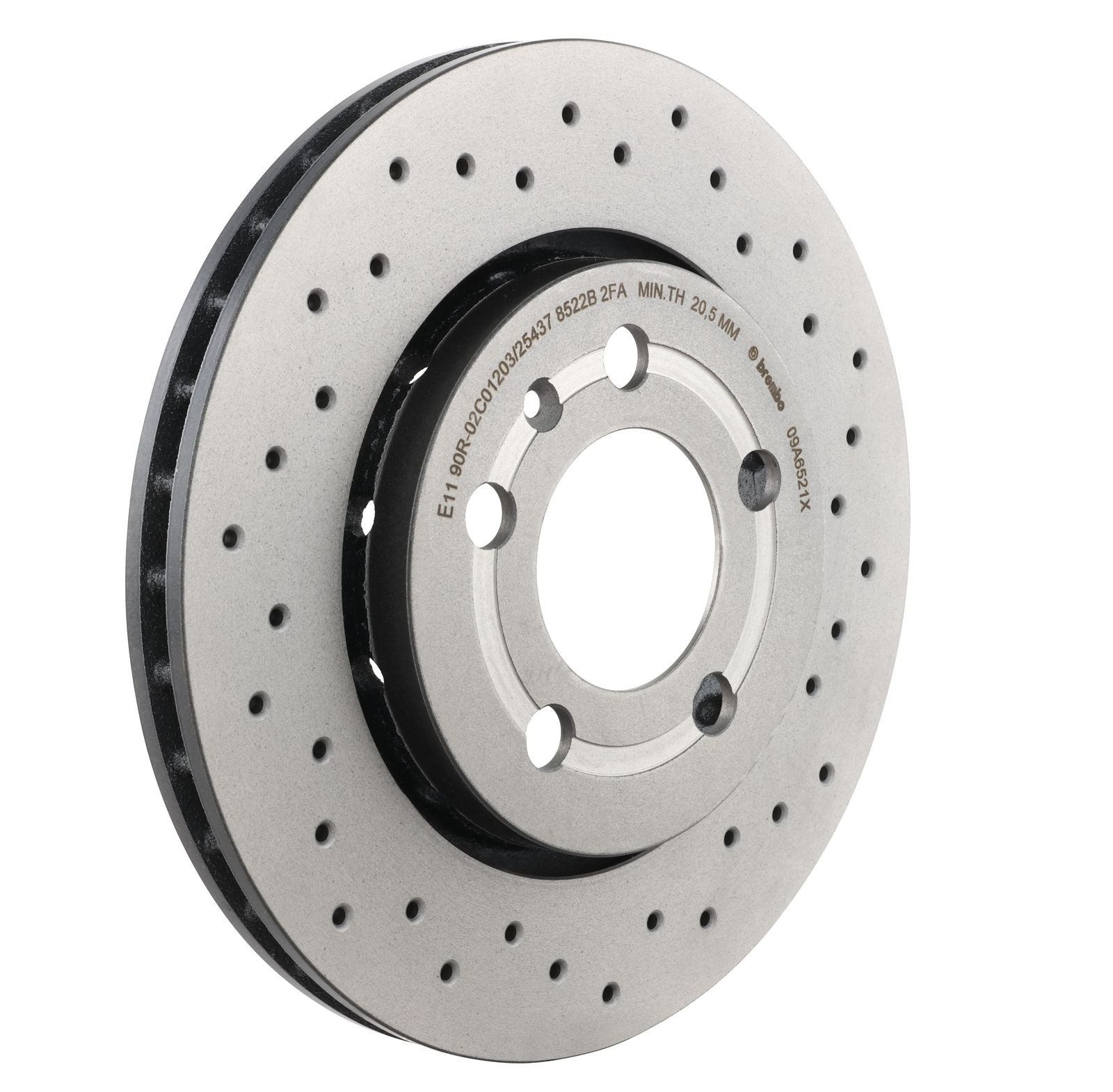 XTRA Drilled Rear Disc Brake Rotor - 09.A652.1X_28