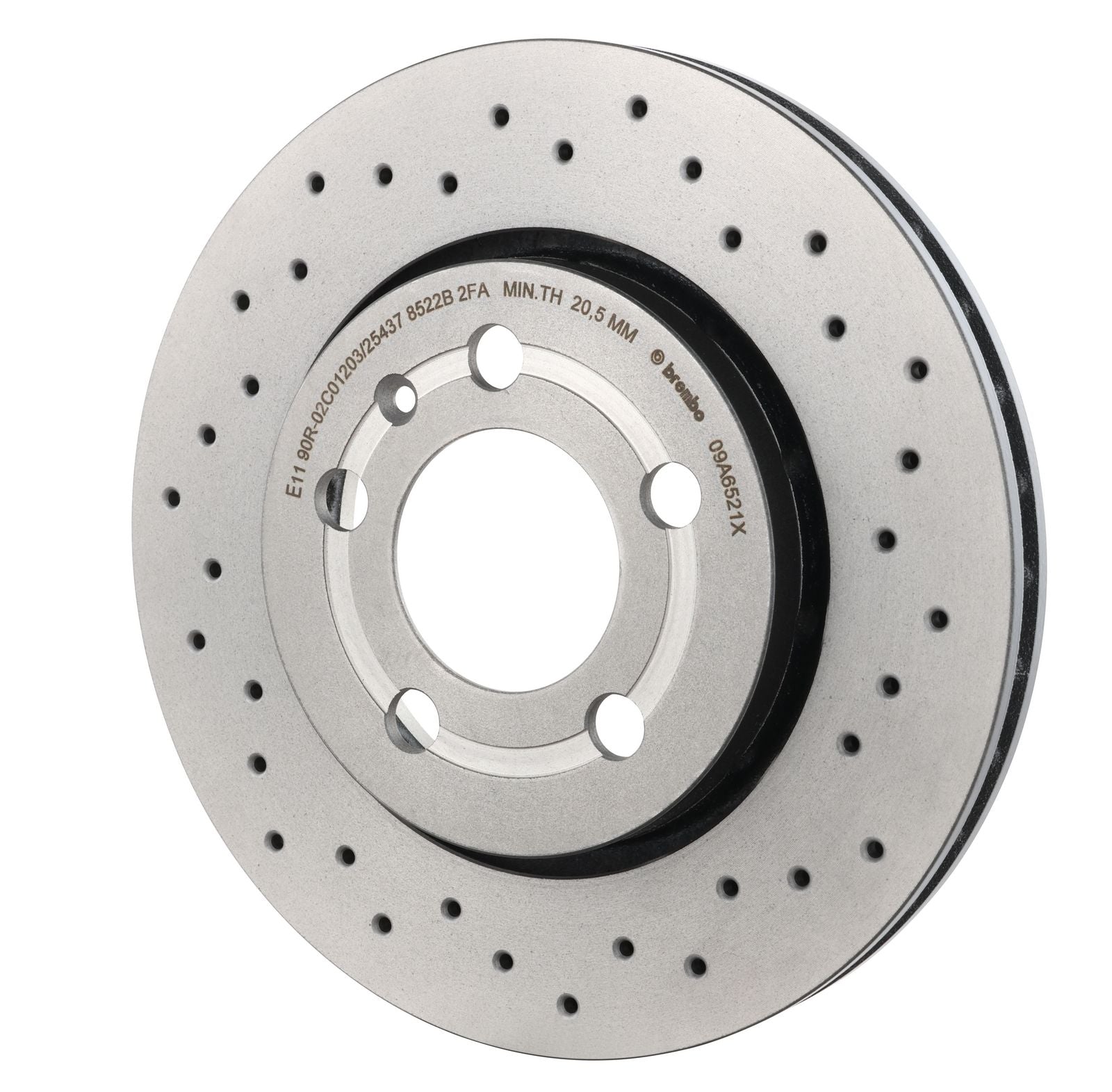 XTRA Drilled Rear Disc Brake Rotor - 09.A652.1X_09