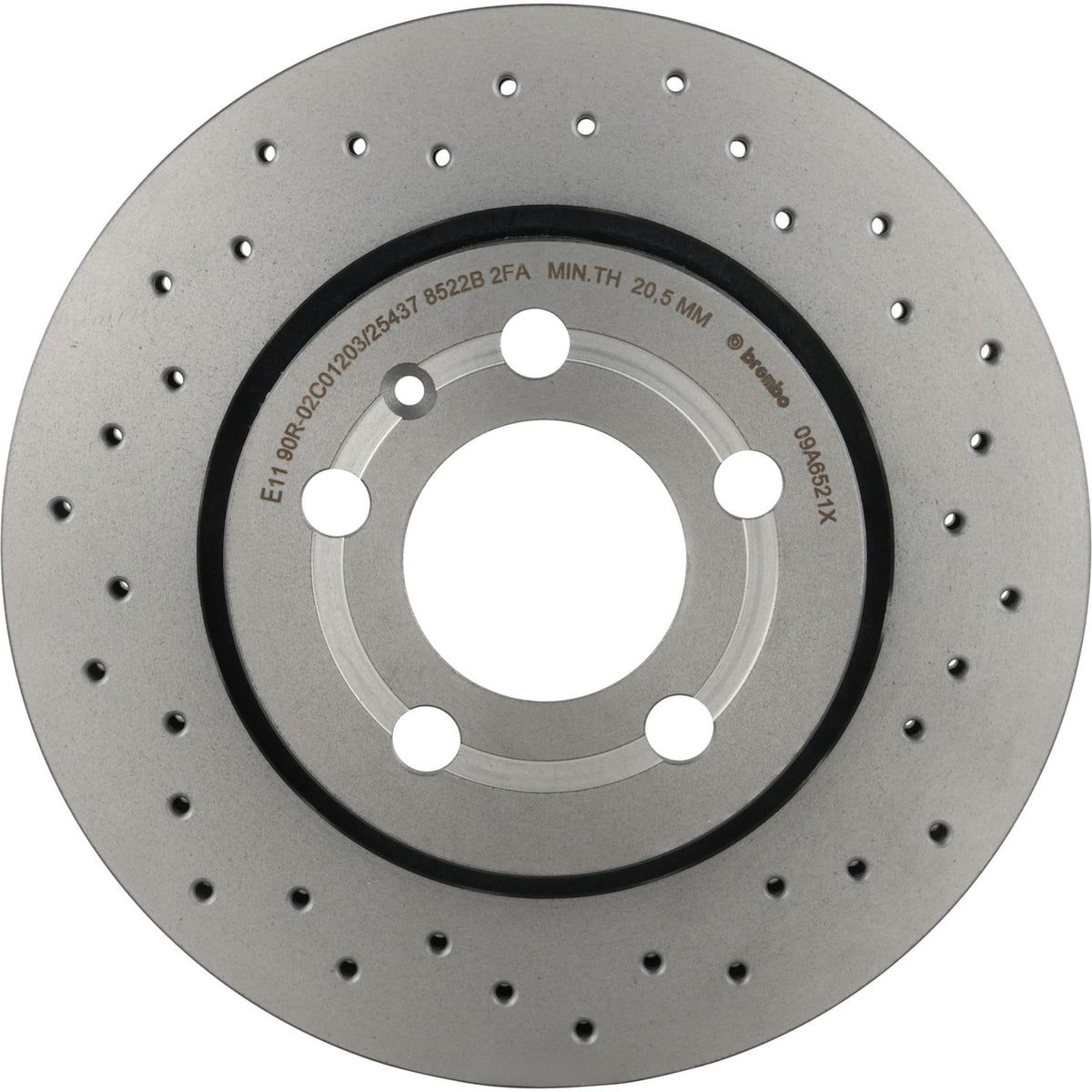 XTRA Drilled Rear Disc Brake Rotor - 09.A652.1X_01