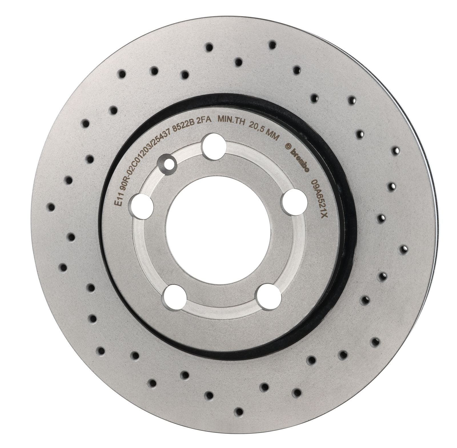 XTRA Drilled Rear Disc Brake Rotor - 09.A652.1X_08