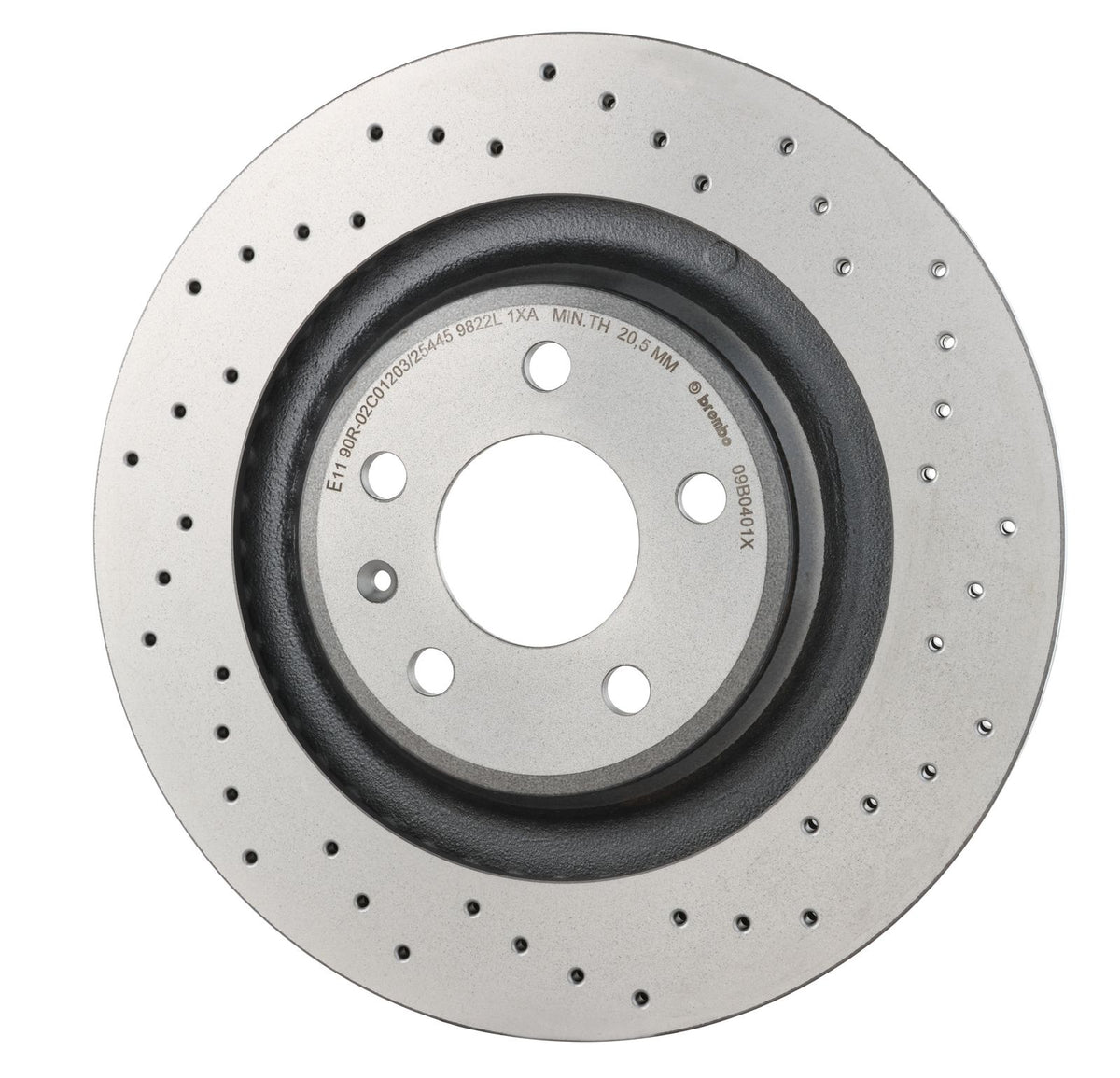 XTRA Drilled Rear Disc Brake Rotor - 09.B040.1X_03