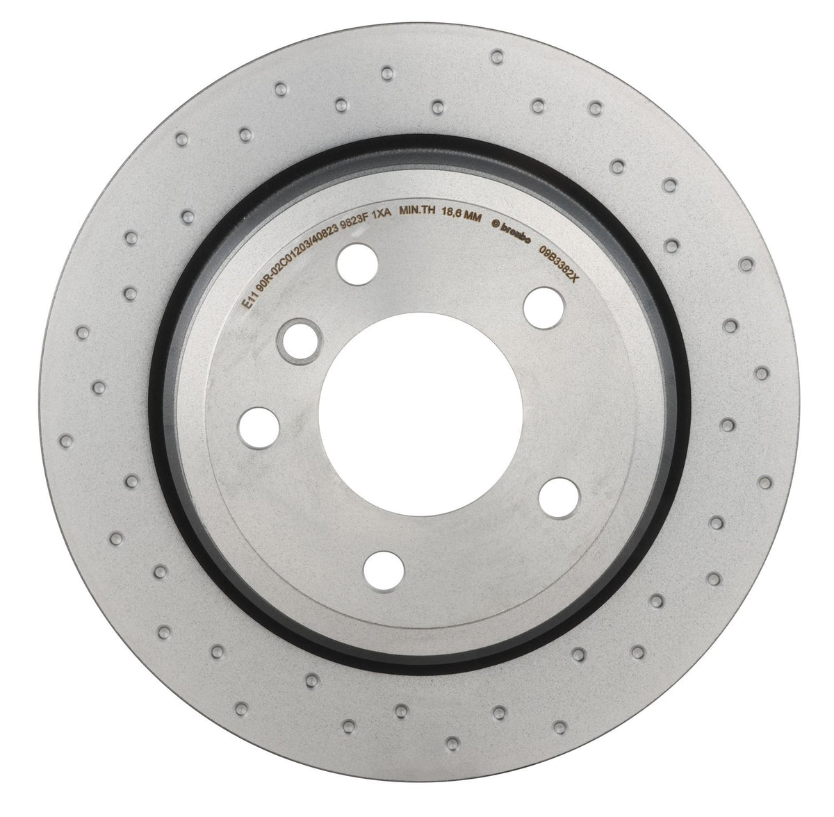 XTRA Drilled Rear Disc Brake Rotor - 09.B338.2X_08