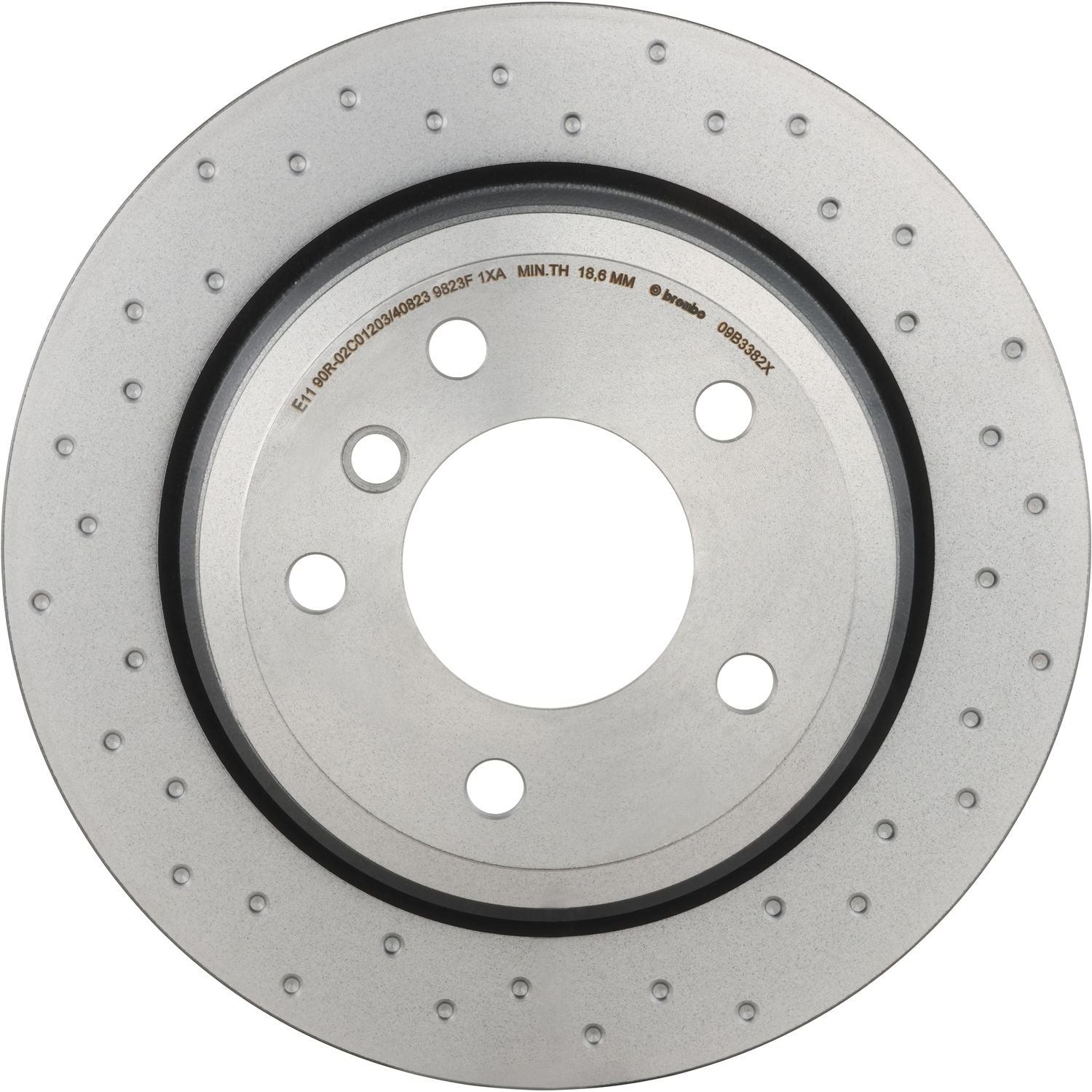 XTRA Drilled Rear Disc Brake Rotor - 09.B338.2X_01