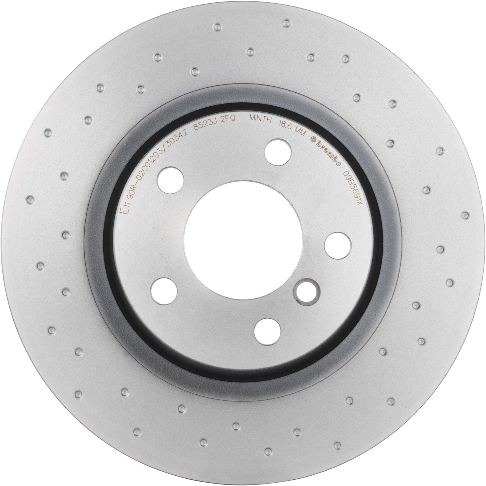 XTRA Drilled Rear Disc Brake Rotor - 09.B569.1X_04
