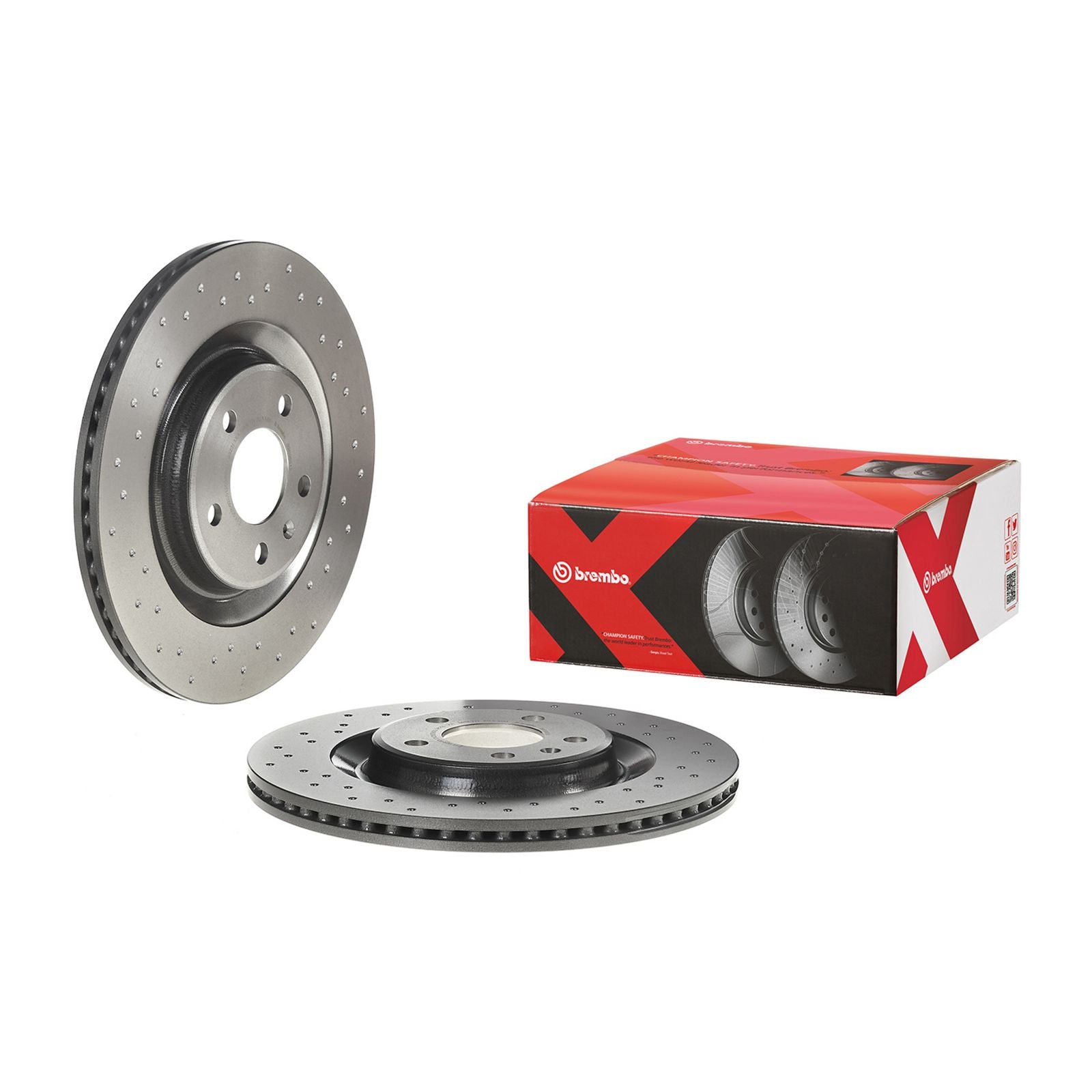 XTRA Drilled Rear Disc Brake Rotor - 09.B969.1X_01