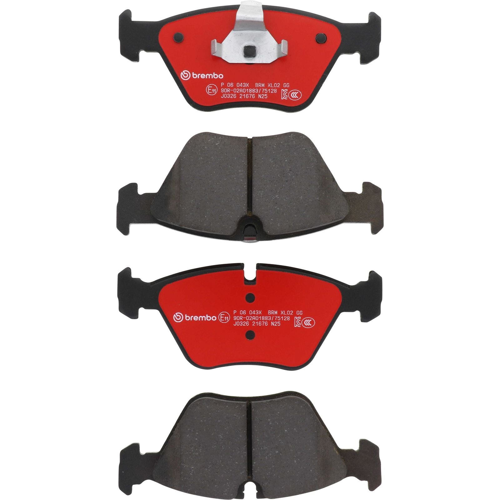 XTRA Low-Met Front Disc Brake Pad Set - P06043X_01