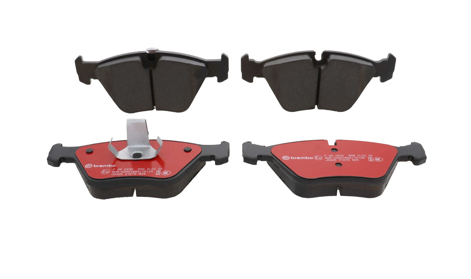 XTRA Low-Met Front Disc Brake Pad Set - P06043X_03