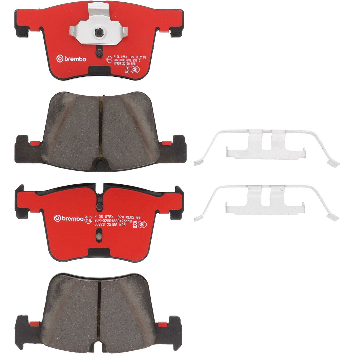 XTRA Low-Met Front Disc Brake Pad Set - P06075X_01