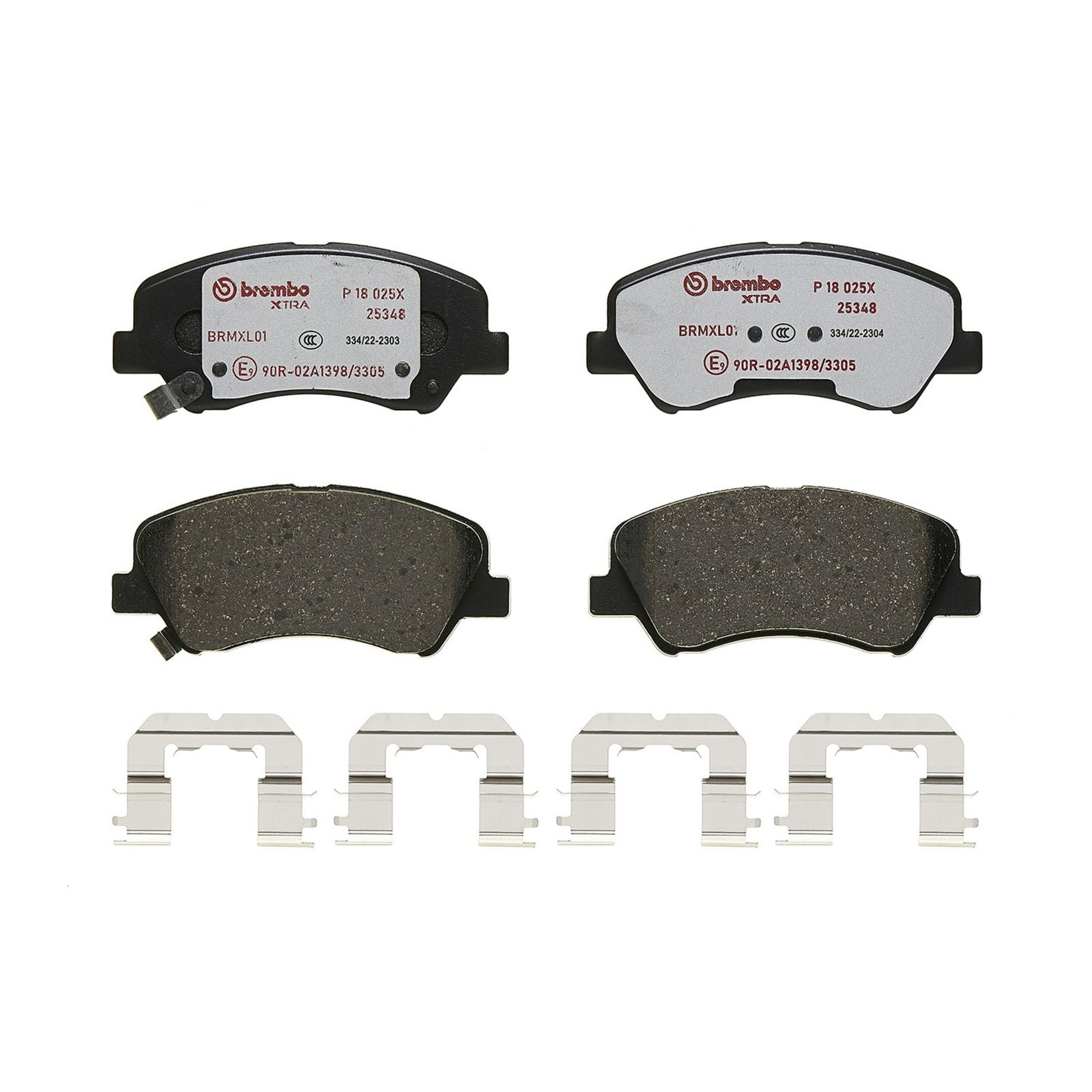 XTRA Low-Met Front Disc Brake Pad Set - P18025X_02