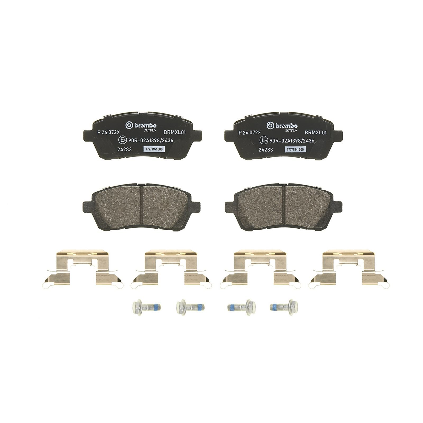 XTRA Low-Met Front Disc Brake Pad Set - P24072X_02