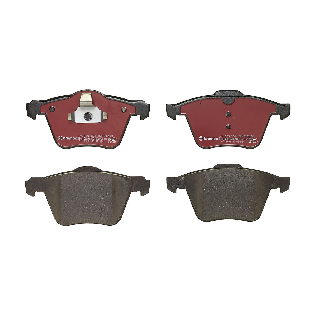 XTRA Low-Met Front Disc Brake Pad Set - P24077X_02