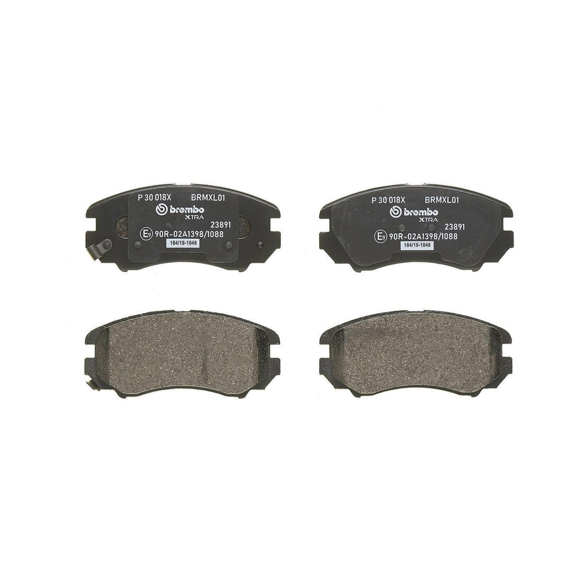 XTRA Low-Met Front Disc Brake Pad Set - P30018X_02
