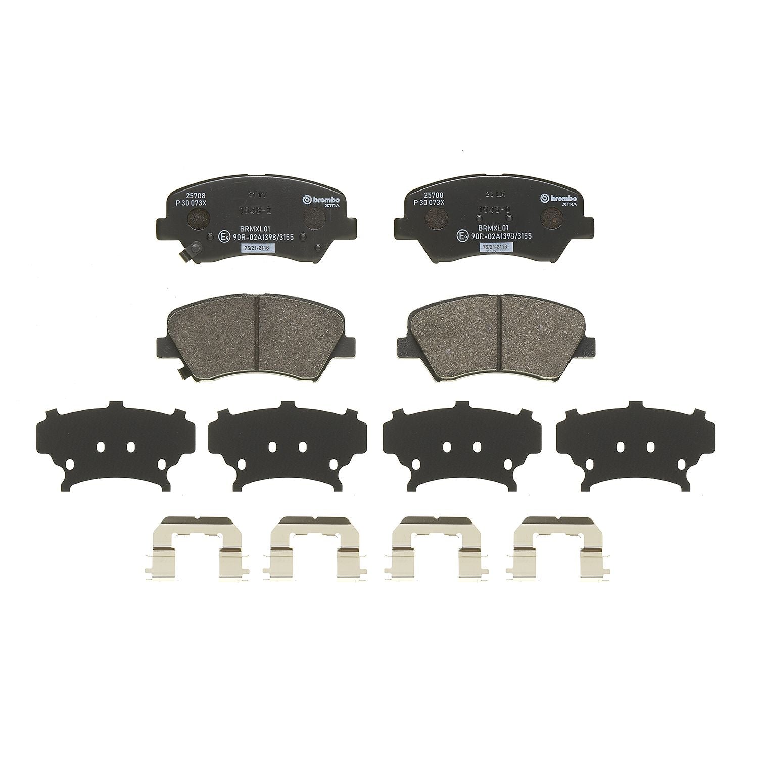 XTRA Low-Met Front Disc Brake Pad Set - P30073X_03