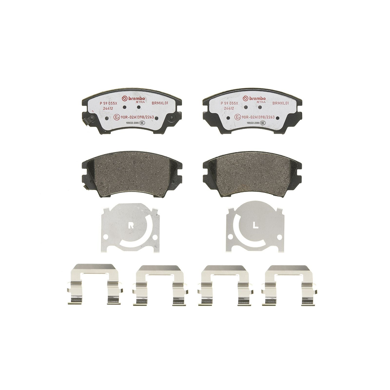 XTRA Low-Met Front Disc Brake Pad Set - P59055X_02
