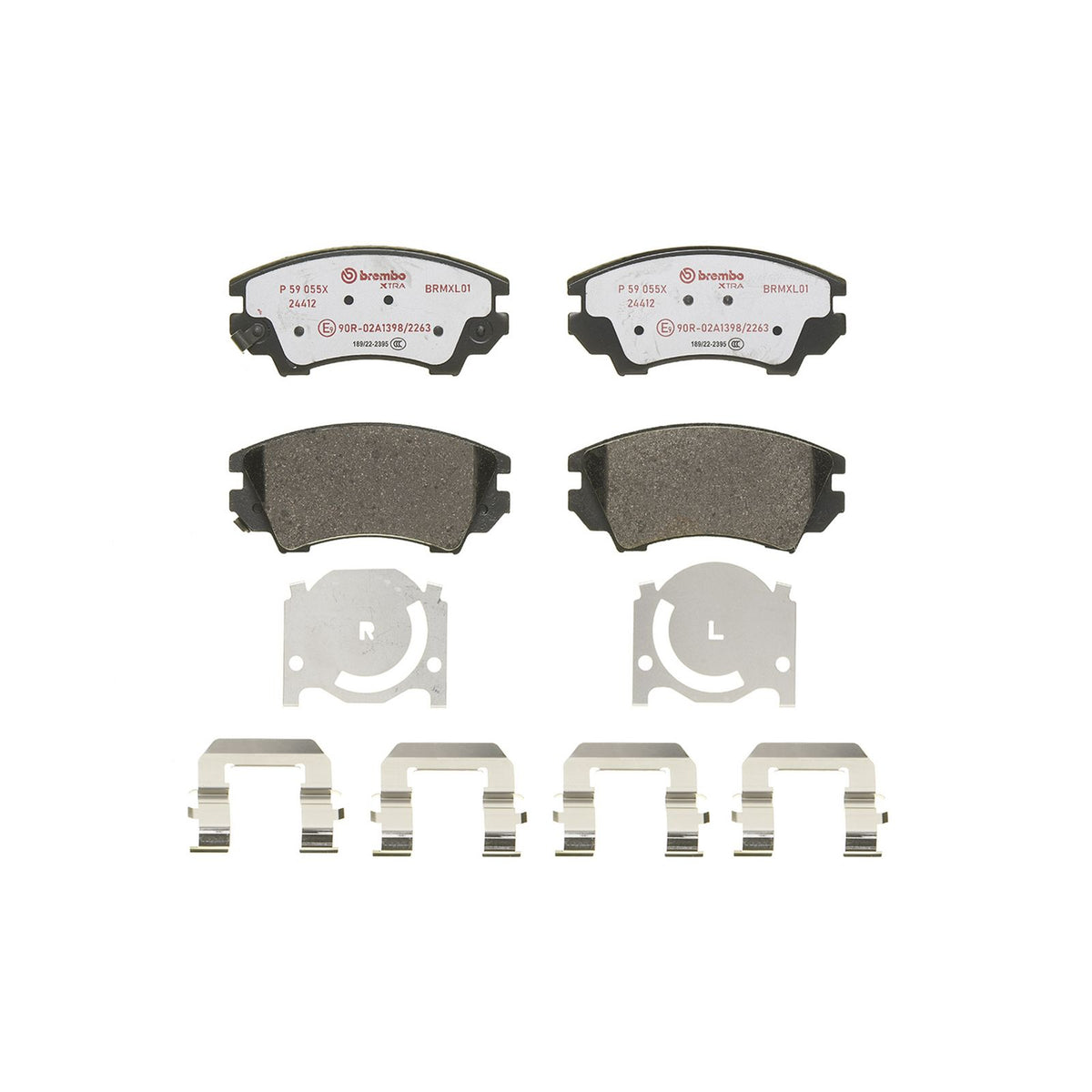 XTRA Low-Met Front Disc Brake Pad Set - P59055X_02