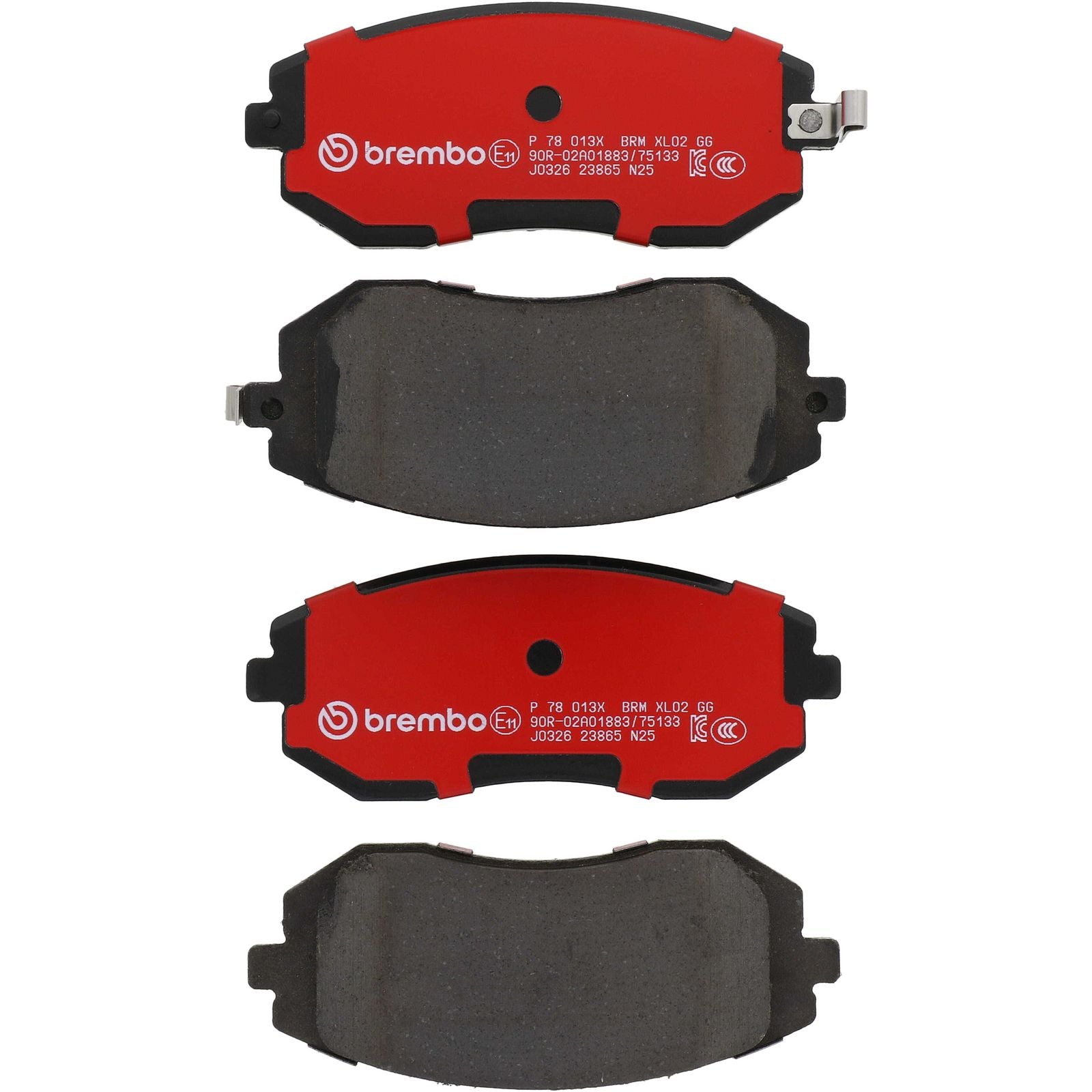 XTRA Low-Met Front Disc Brake Pad Set - P78013X_01