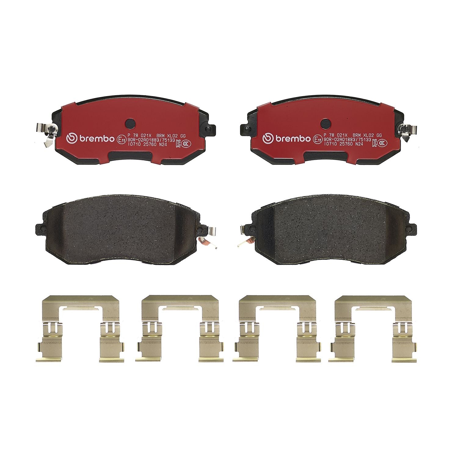 XTRA Low-Met Front Disc Brake Pad Set - P78021X_01