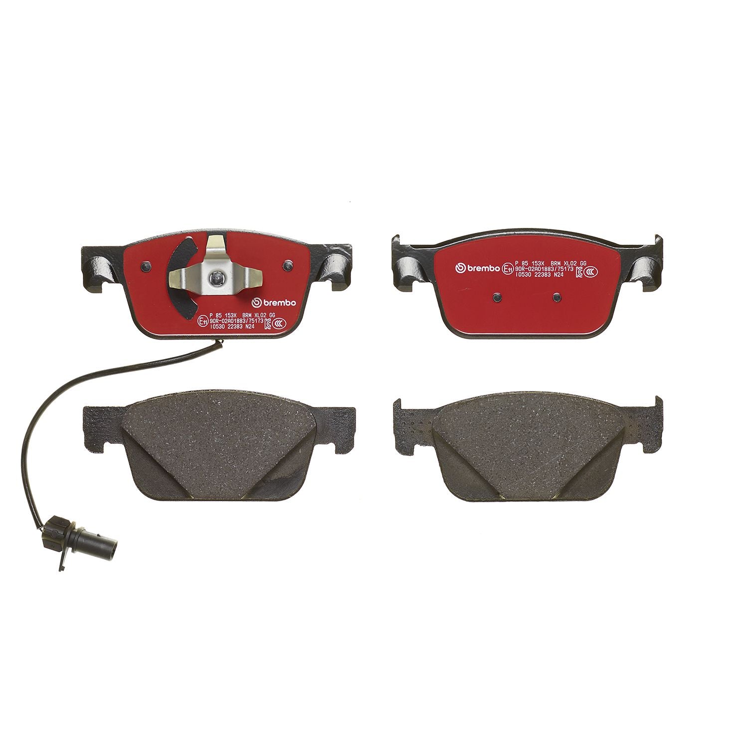 XTRA Low-Met Front Disc Brake Pad Set - P85153X_02