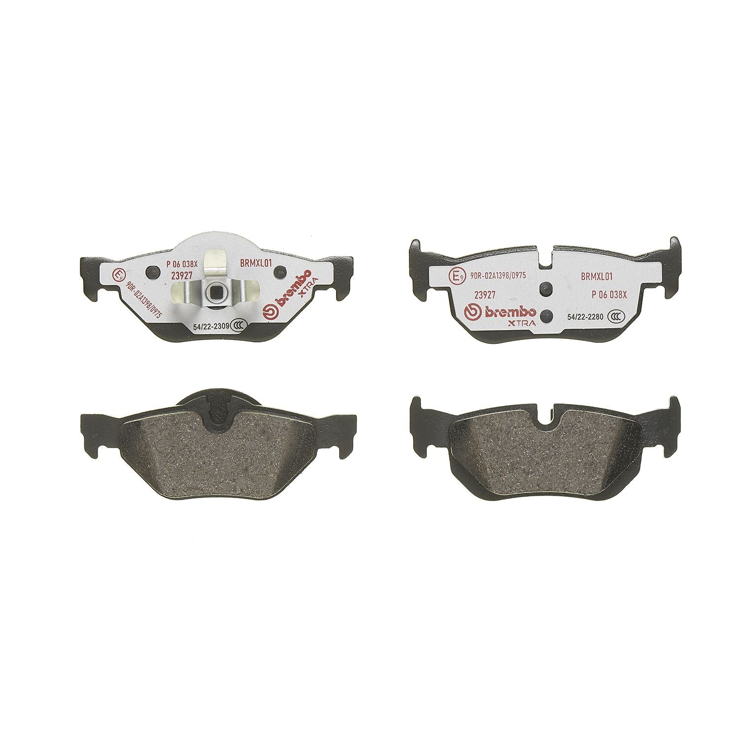 XTRA Low-Met Rear Disc Brake Pad Set - P06038X_01