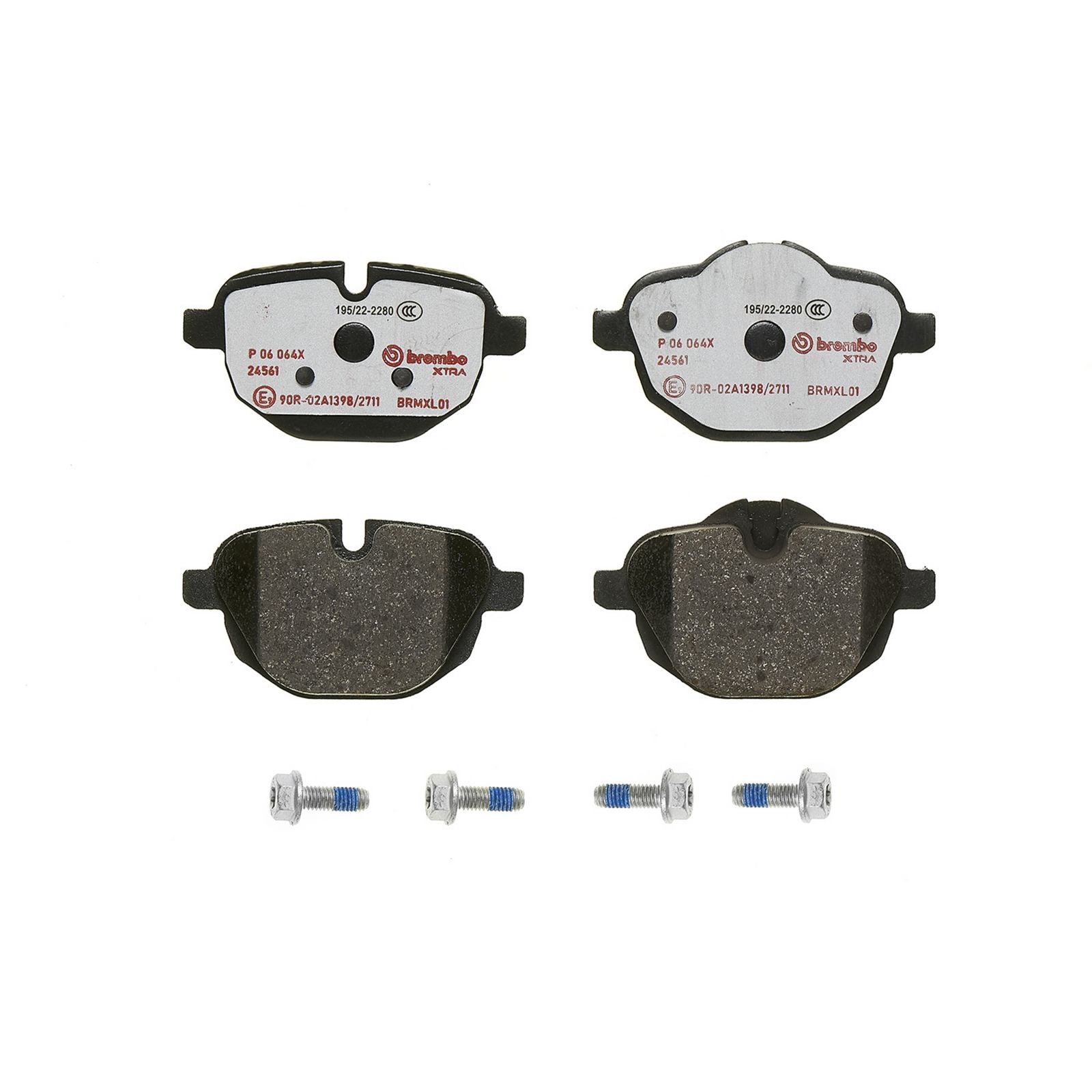 XTRA Low-Met Rear Disc Brake Pad Set - P06064X_02