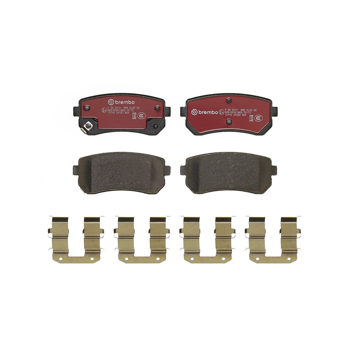 XTRA Low-Met Rear Disc Brake Pad Set - P30051X_02