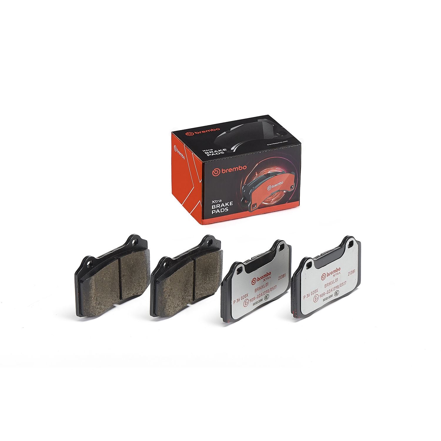 XTRA Low-Met Rear Disc Brake Pad Set - P36020X_01