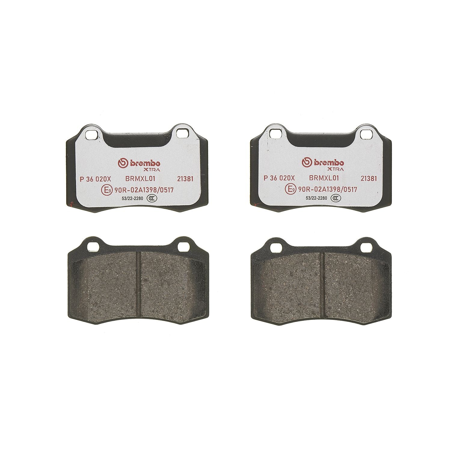 XTRA Low-Met Rear Disc Brake Pad Set - P36020X_02