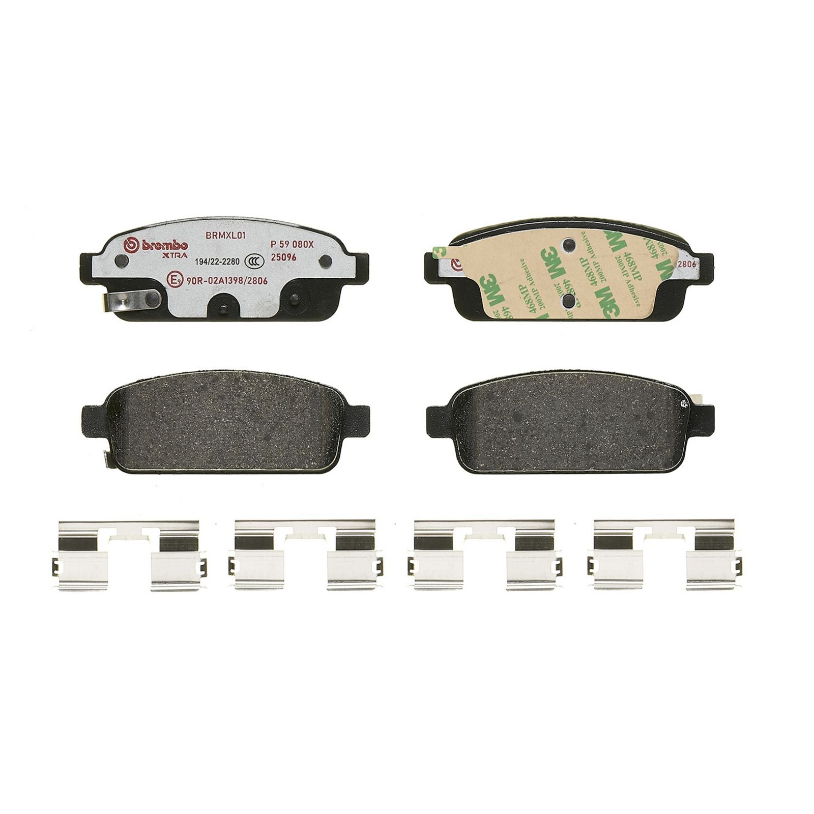 XTRA Low-Met Rear Disc Brake Pad Set - P59080X_01
