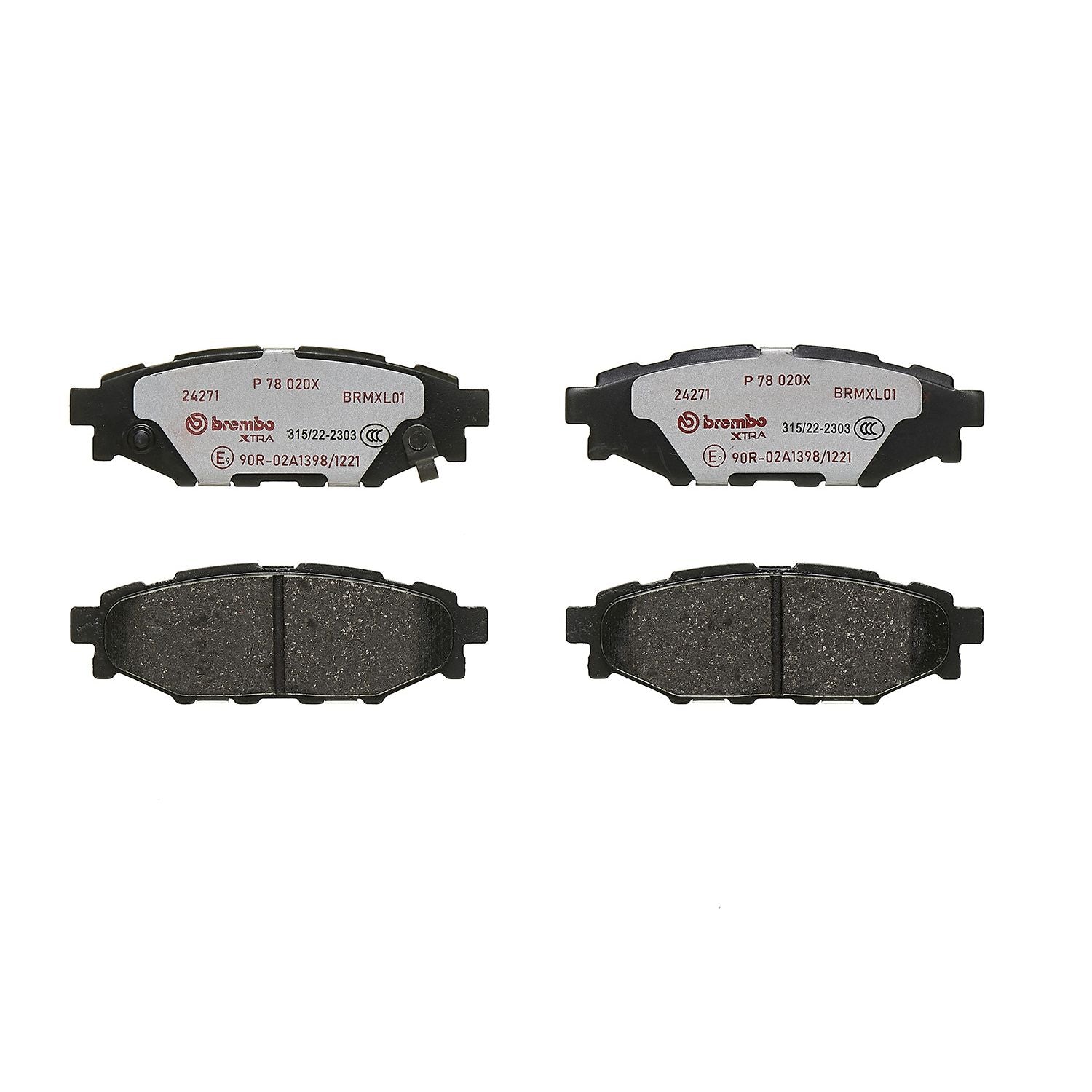 XTRA Low-Met Rear Disc Brake Pad Set - P78020X_03