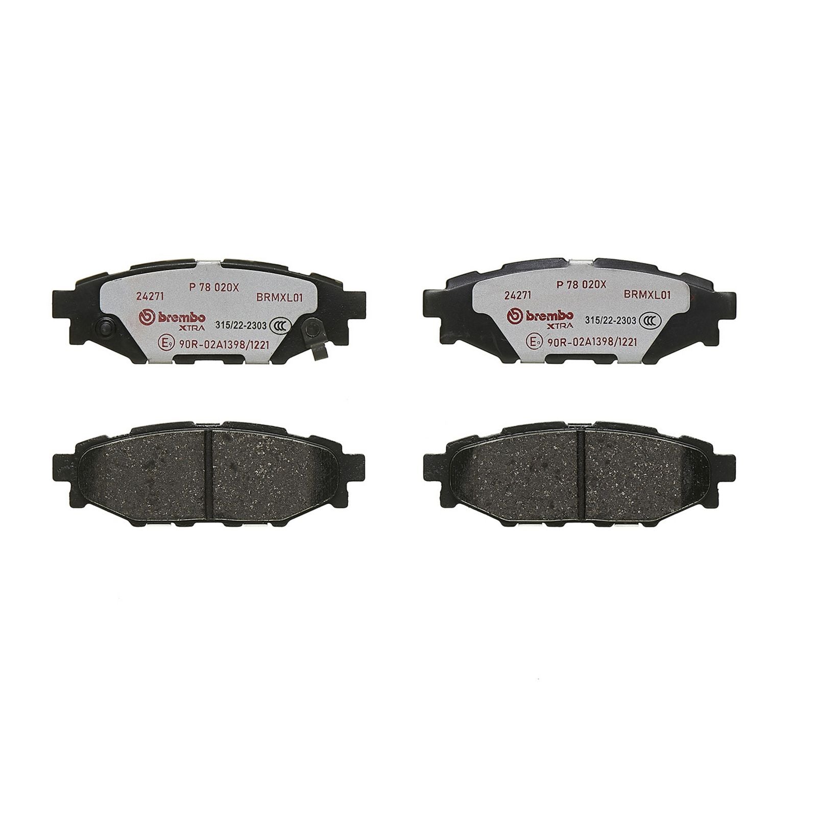 XTRA Low-Met Rear Disc Brake Pad Set - P78020X_03