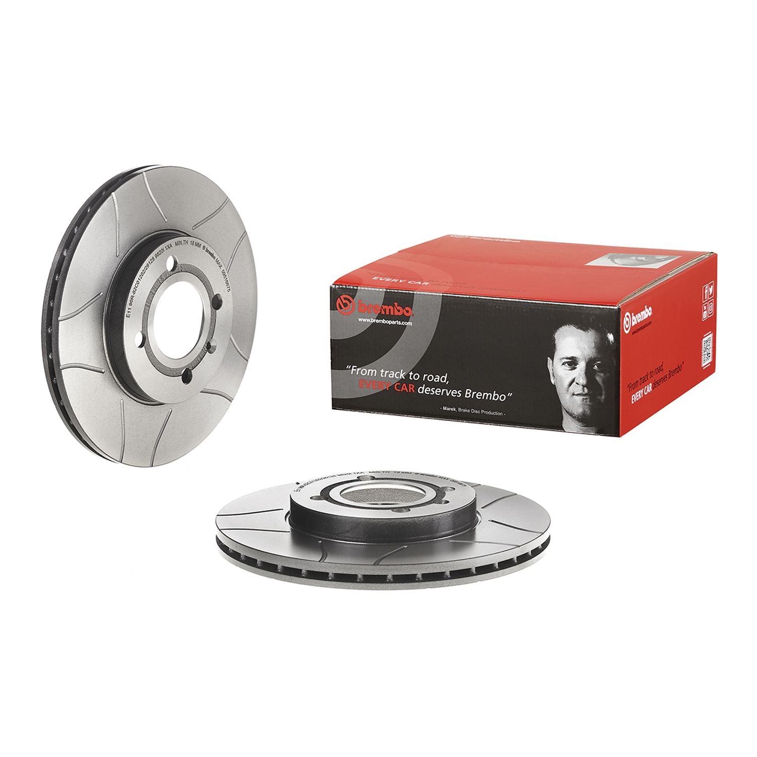 XTRA Max Slotted Front Disc Brake Rotor - 09.5166.75_01