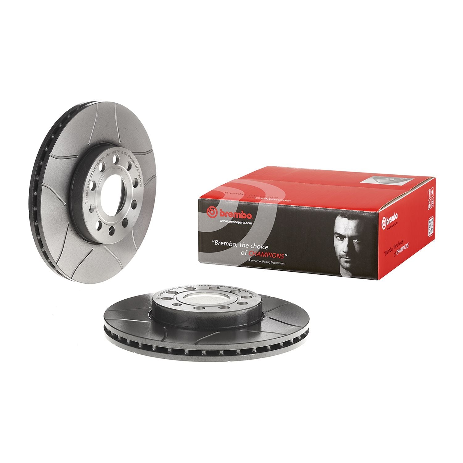 XTRA Max Slotted Front Disc Brake Rotor - 09.9145.75_01