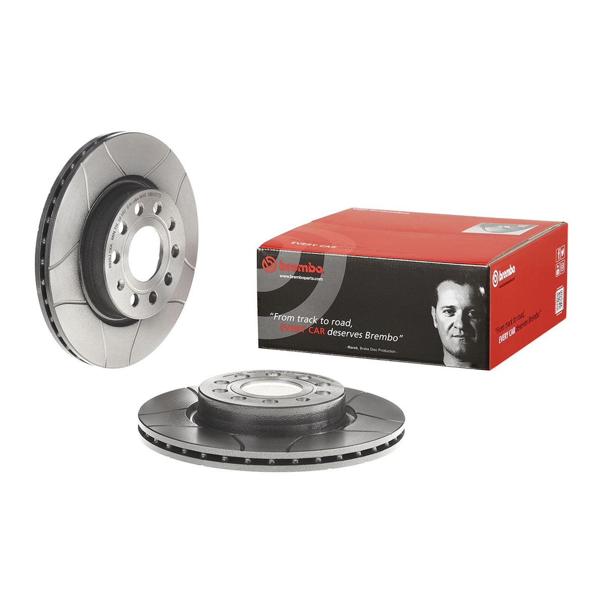 XTRA Max Slotted Front Disc Brake Rotor - 09.9167.75_01