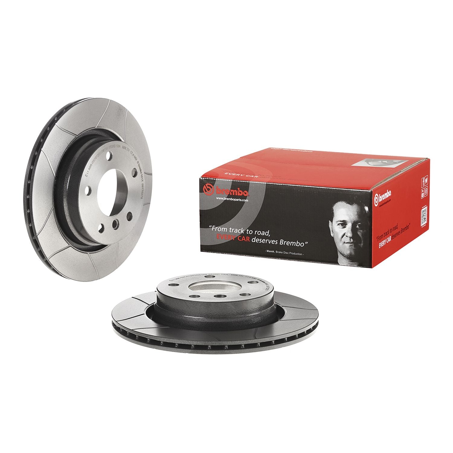 XTRA Max Slotted Rear Disc Brake Rotor - 09.7702.75_01
