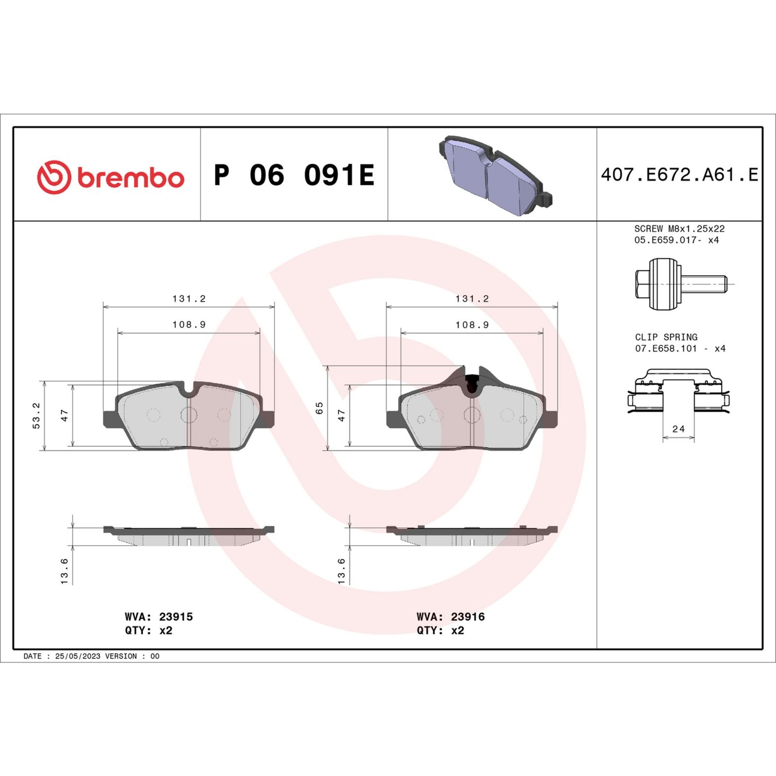 BEYOND EV Front Disc Brake Pad Set - P06091E_04