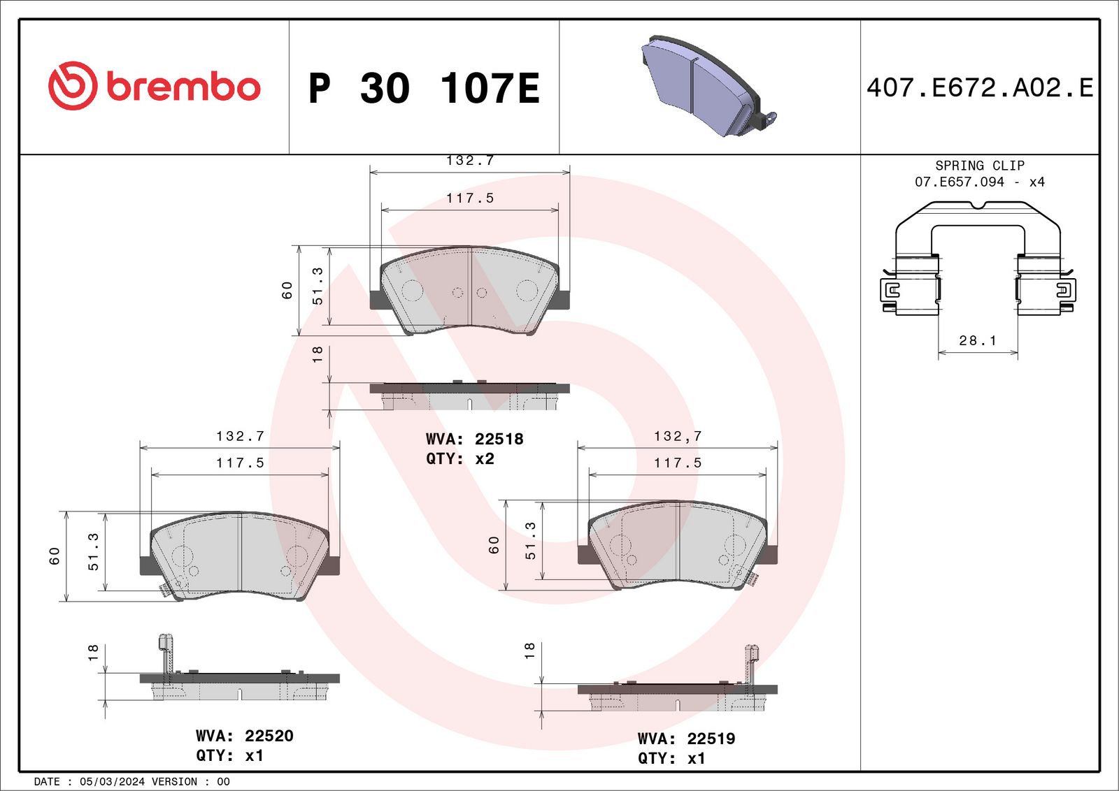 BEYOND EV Front Disc Brake Pad Set - P30107E_03