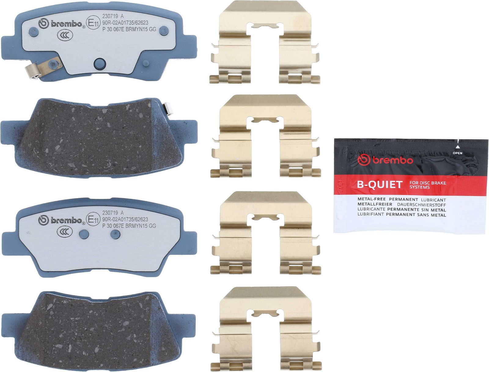 BEYOND EV Rear Disc Brake Pad Set - P30067E_01