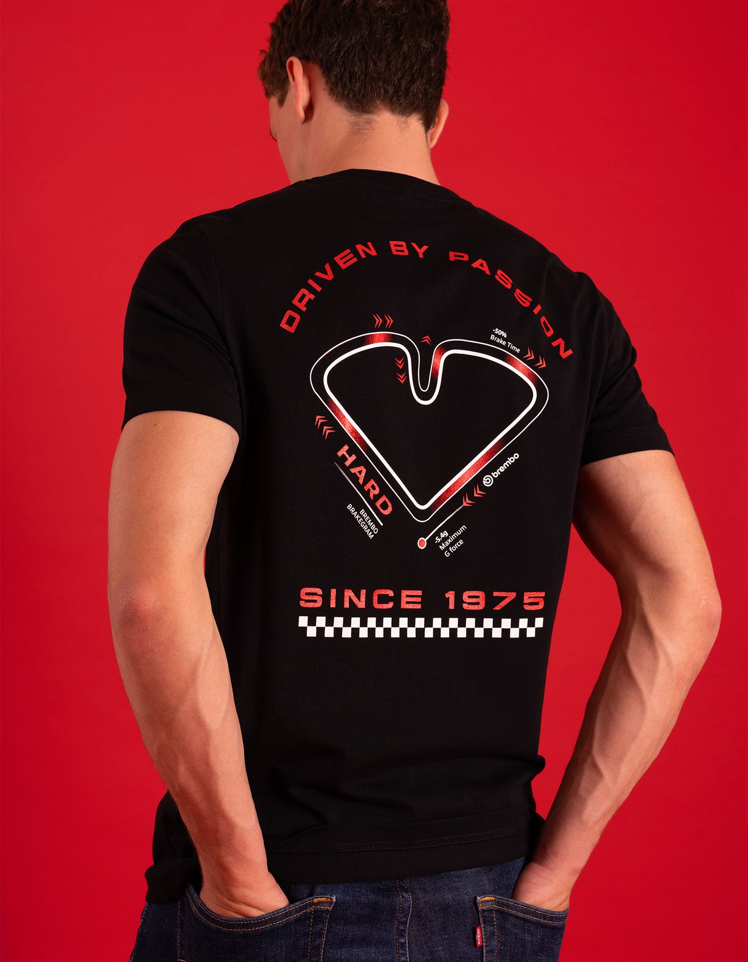 50th Anniversary  T-Shirt Black Driven By Passion - Man