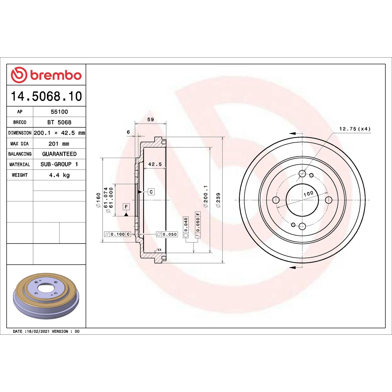 ESSENTIAL Rear Brake Drum - 14.5068.10_06