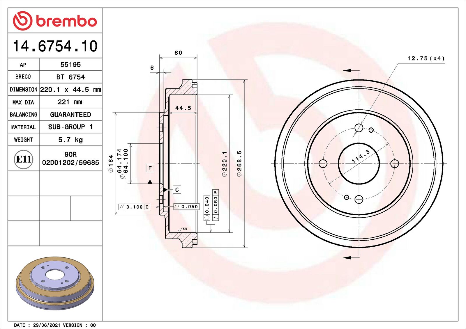 ESSENTIAL Rear Brake Drum - 14.6754.10_06