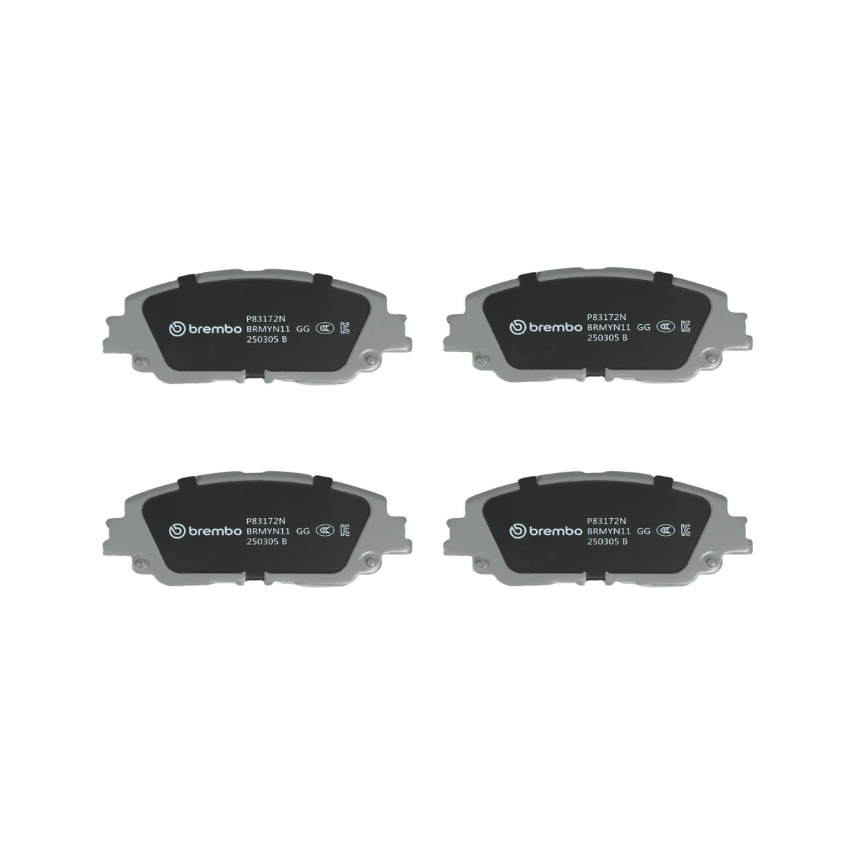 PRIME Ceramic Front Disc Brake Pad Set - P83172N