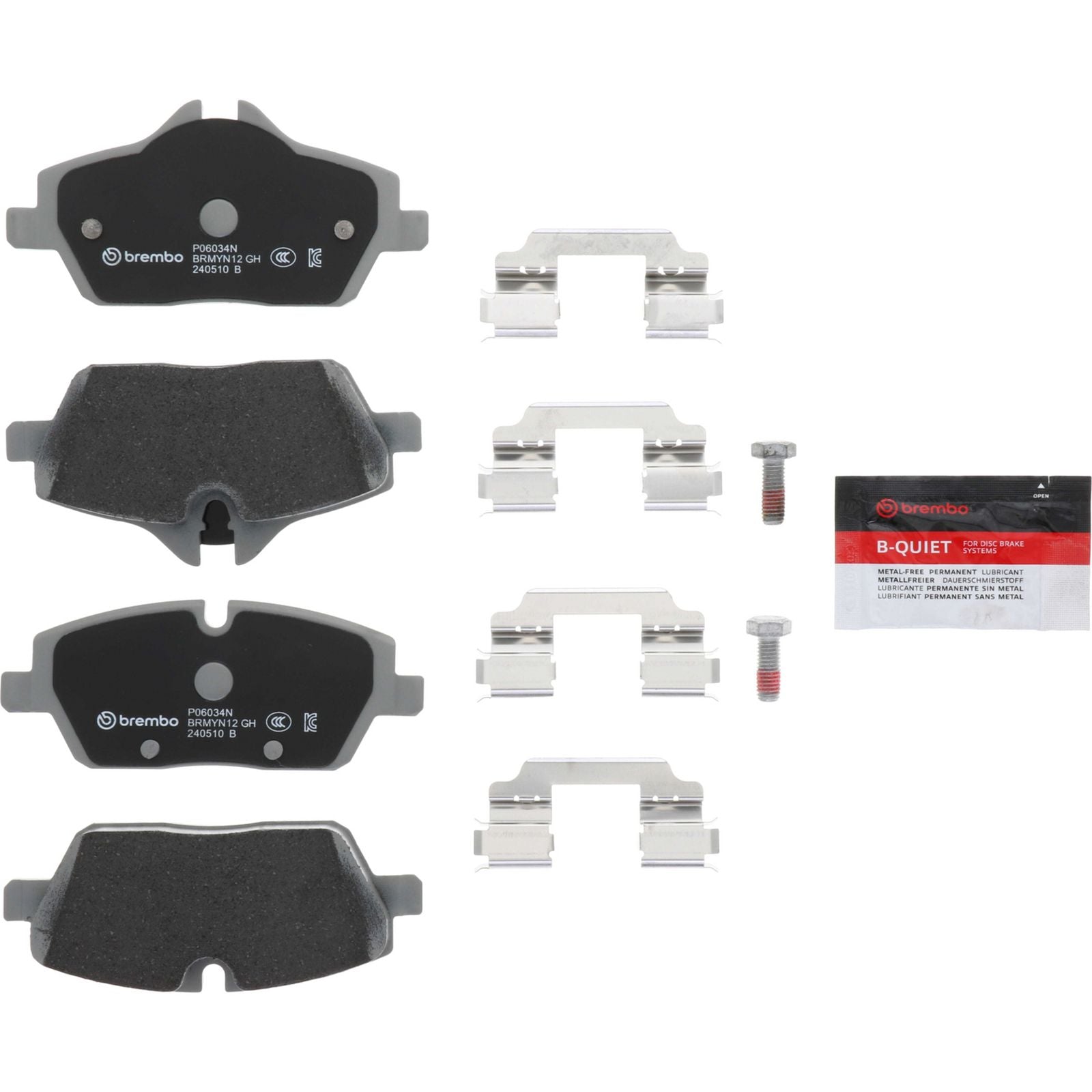 PRIME Ceramic Front Disc Brake Pad Set - P06034N_05