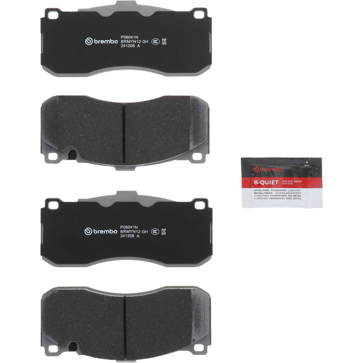 PRIME Ceramic Front Disc Brake Pad Set - P06041N_26